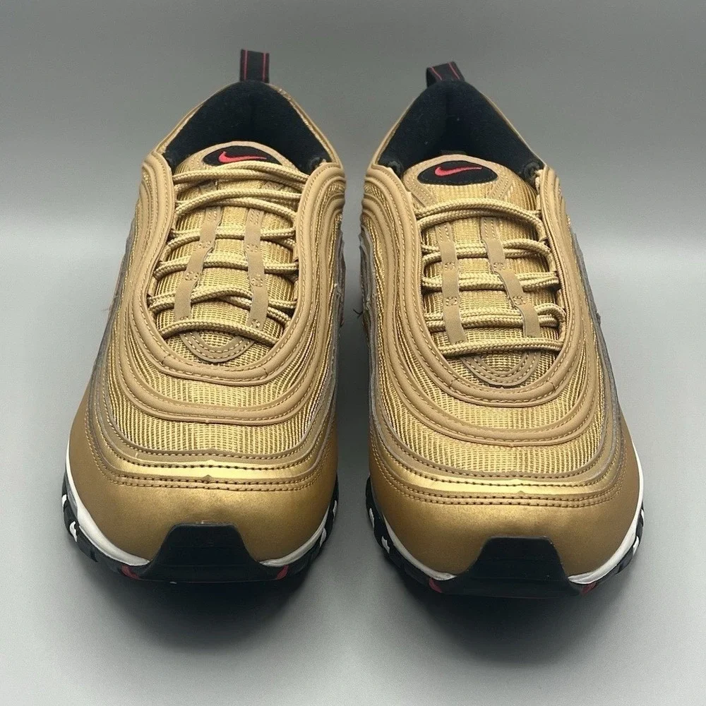 2022 Nike Air Max 97 OG Metallic Gold Retro Shoes -  Men's Size 11.5 USED